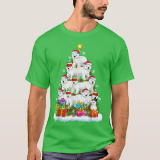 T-shirt Ours Polaire Amour Xmas Lumières Drôle Ours Polair