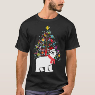 T-shirt Ours polaire Amoureux des animaux de Noël