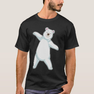 T-shirt Ours polaire au Yoga Fitness à debout