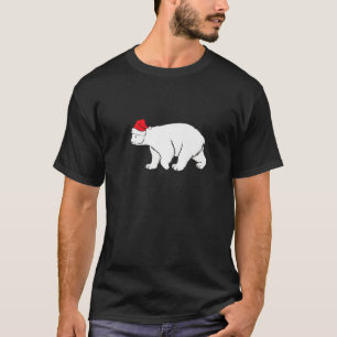 T-shirt Ours polaire avec chapeau de Noël Noël Noël Noël N