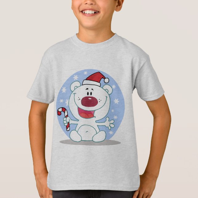 T-shirt Ours Polaire Avec Chemises De Vacances Sucres de c (Devant)