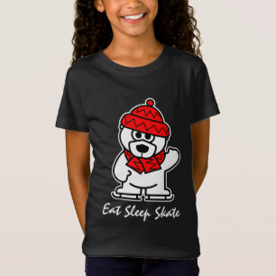 T-shirt ours polaire de patinage sur glace   Mange