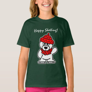 T-shirt ours polaire de patinage sur glace pour en