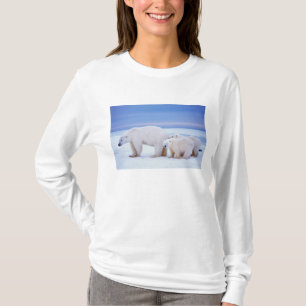 T-shirt Ours polaire femelle avec des oursons