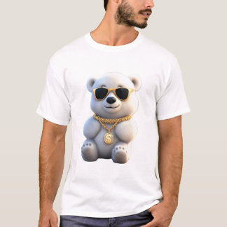 T-shirt Ours Polaire Fluffé Cute Et Cool