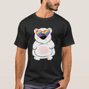 T-shirt Ours Polaire Gras Lgbt Stuff Ado Fille Arc-en-ciel