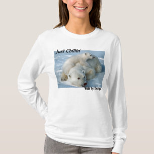 T-shirt Ours Polaire Juste Chillin' Cadeaux