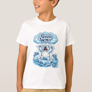 T-shirt Ours Polaire Kawaii Le Changement Climatique Est R