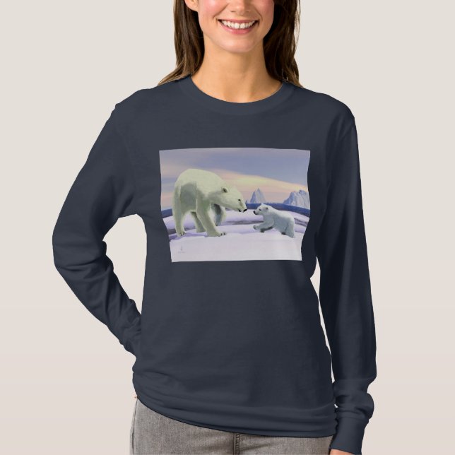 T-shirt Ours Polaire - Mama Nez Meilleur (Devant)