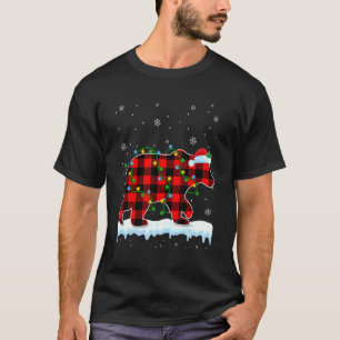T-shirt Ours polaire Noël Père Noël Chapeau mignon Animaux