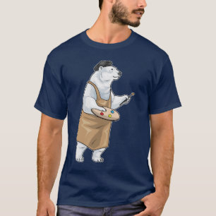 T-shirt Ours polaire Peintre Pinceau Peinture