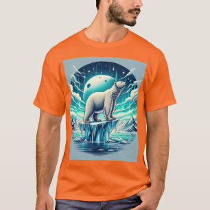 T-shirt Ours polaire royal sur l'iceberg arctique
