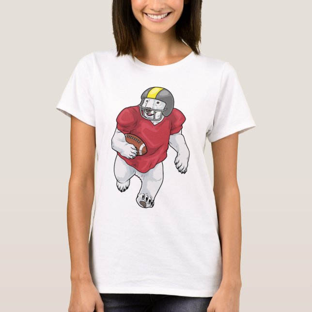 T-shirt Ours polaire Sports de football américain (Devant)