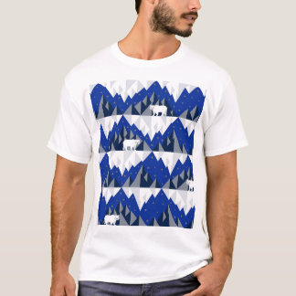 T-shirt Ours polaire sur Iceberg Motif sans couture.
