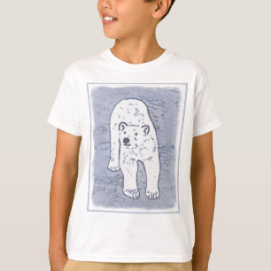 T-shirt Ours polaire sur la peinture sur glace - Art origi