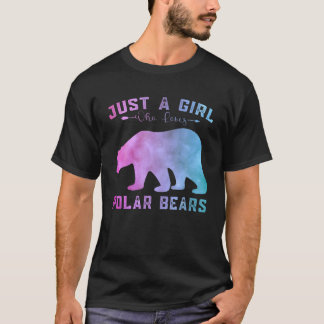 T-shirt Ours Polaires Amoureux Juste Une Fille Qui Aime Po