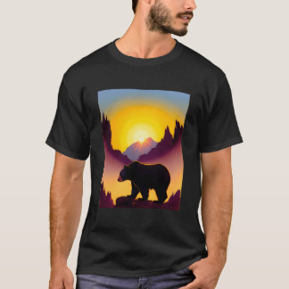 T-shirt Ours profitant de A