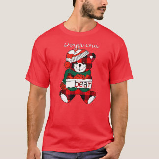 T-shirt Ours Pyjama Rouge Plaid Buffalo Famille (19)