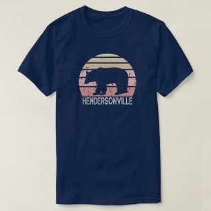 T-shirt Ours rétro de Hendersonville Caroline du Nord