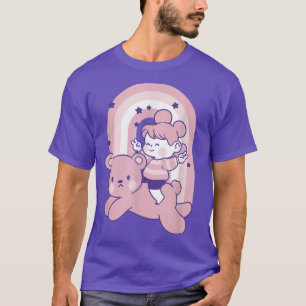 T-shirt Ours rose drôle Ours rose bébé vintage ours rose