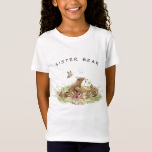 T-Shirt *~* Ours-Soeurs Doux Odeur Herbe Fleur