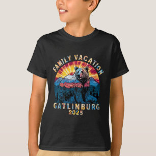 T-shirt Ours Souvenir Famille Vacances Tennessee Gatlinbur