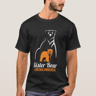 T-shirt Ourse soeur sensibilisation à la leucémie femmes f