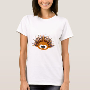 T-shirt Oursin épineux orange mignon