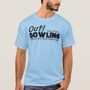 T-shirt Out Bowling League 10 ans Logo original Tee