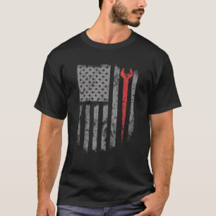 T-shirt Outil Fer Workers Flag America USA Ironworker