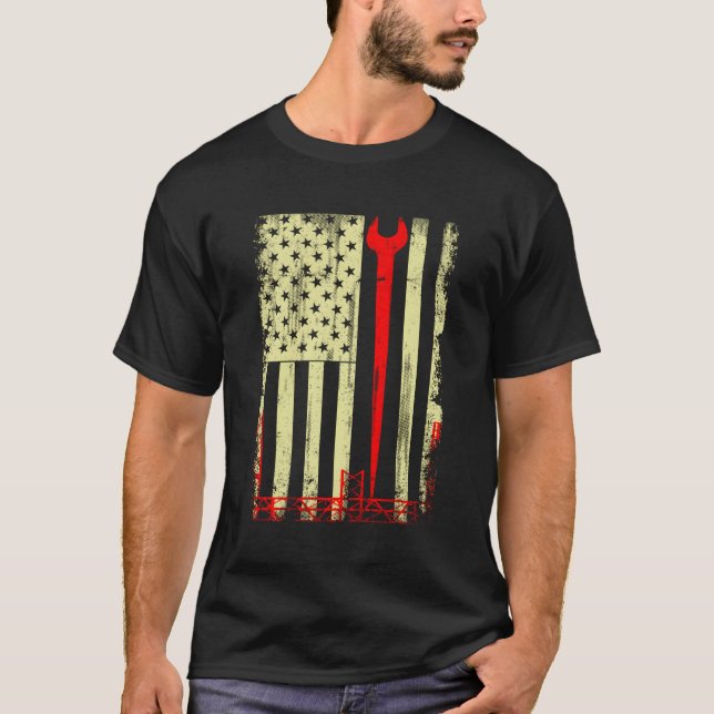 T-shirt Outillage Drapeau Et Fer À Repasser (Devant)