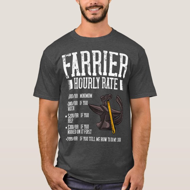 T-shirt Outils de boîte cadeau Farrier Horseshoe (Devant)