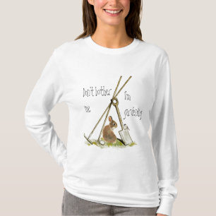 T-shirt Outils de jardinage de citation mignonne avec lapi
