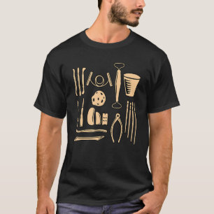 T-shirt Outils de poterie Artiste Argile Céramique Artiste
