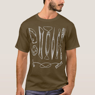 T-shirt Outils de poterie pour l'artiste de la céramique a