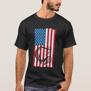 T-shirt Outils d'électricien Drapeau américain Fierté amér