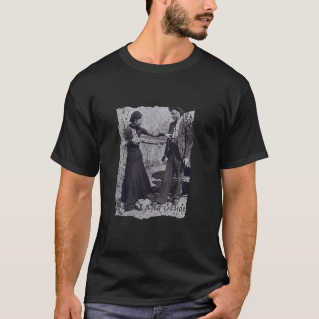T-shirt Outlaw, Bonnie Parker et Clyde Barrow (Devant)