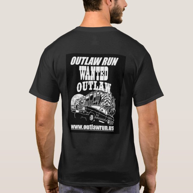 T-Shirt Outlaw Run avec dessin sur le dos (Dos)