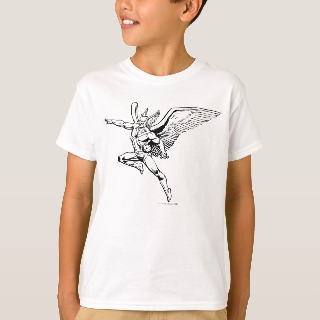 T-shirt Outline de Hawkman (Devant)