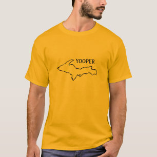 T-shirt outline_of_Mi_, YOOPER