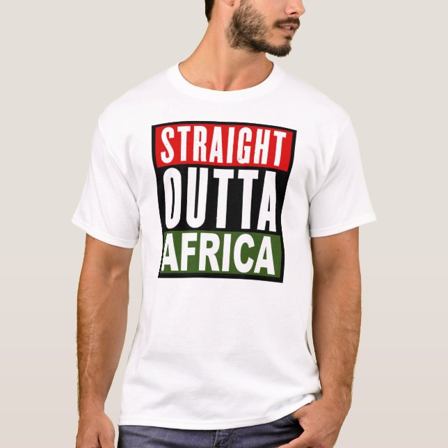 T-SHIRT OUTTA DROIT AFRIQUE (Devant)