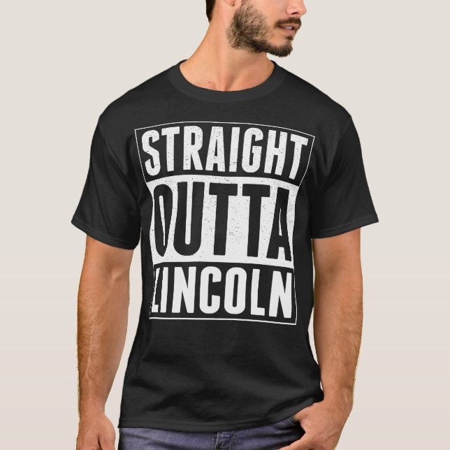 T-shirt Outta droit Lincoln (Devant)