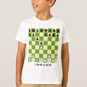 T-shirt Ouverture des échecs de défense slave Chemise Ches