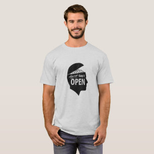 T-shirt Ouverture d'esprit Idée Dessin Devise, combler le
