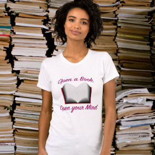 T-shirt Ouvrez un livre, ouvrez votre esprit