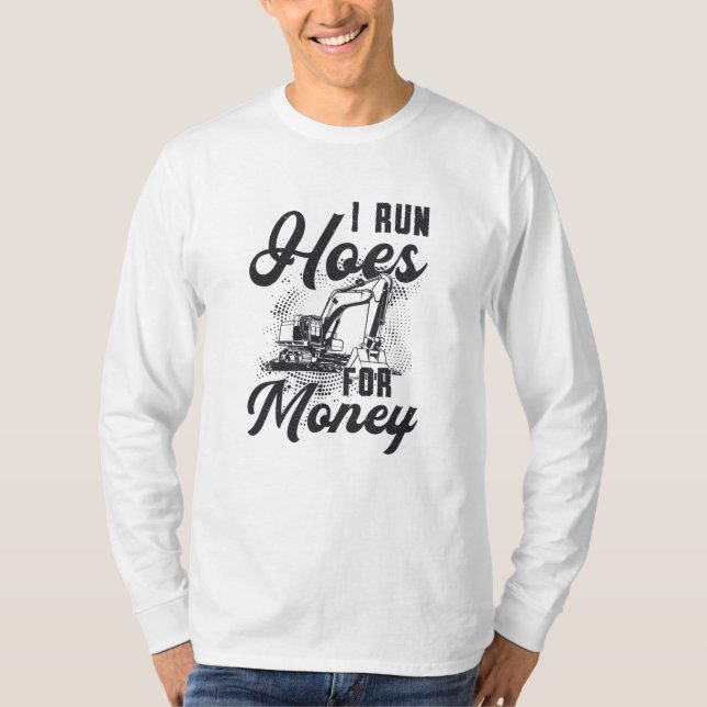 T-shirt Ouvrier de construction Excavateur Je Crée Des Tro (Devant)