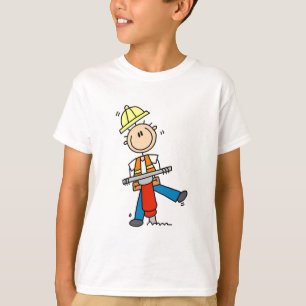 T-shirt Ouvrier du bâtiment avec marteau-piqueur