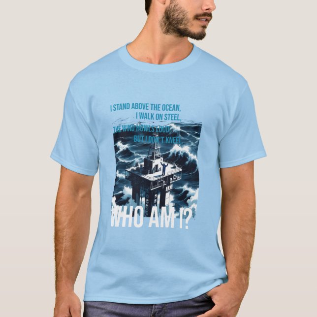 T-shirt Ouvriers de plates-formes pétrolières offshore (Devant)
