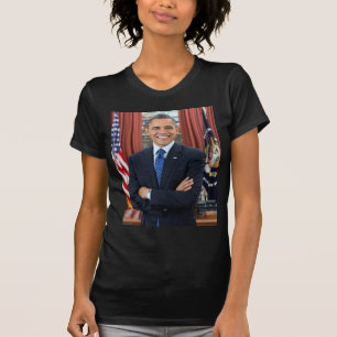 T-shirt Oval Office Portrait, Obama Barack Président des É