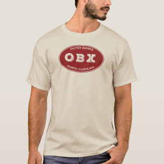 T-shirt Oval solide OBX en rouge